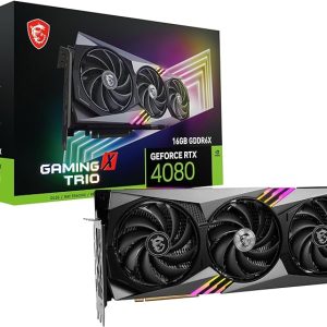 MSI GeForce RTX 4080 16GB GAMING X TRIO Gaming Graphics Card 16GB GDDR6X 2610 MHz PCI Express Gen 4 256bit 3x DP v 14a HDMI 21a Supports 4K and 8K HDR