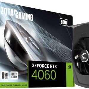 ZOTAC Gaming GeForce RTX 4060 8GB Solo DLSS 3 8GB GDDR6 128-bit 17 Gbps PCIE 4.0 Super Compact Gaming Graphics Card ZT-D40600G-10L