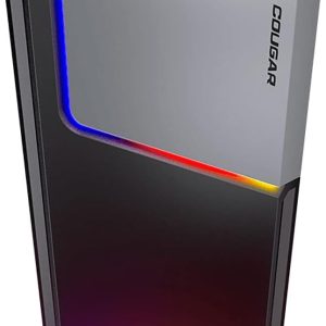 Cougar MX360 RGB Mid Tower Case, support for up to a 360mm radiator, a 315mm graphic card, and a 170mm CPU cooler – Black